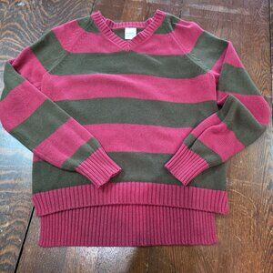 Official Freddy Krueger A Nightmare on Elm Street red/olive green sweater S